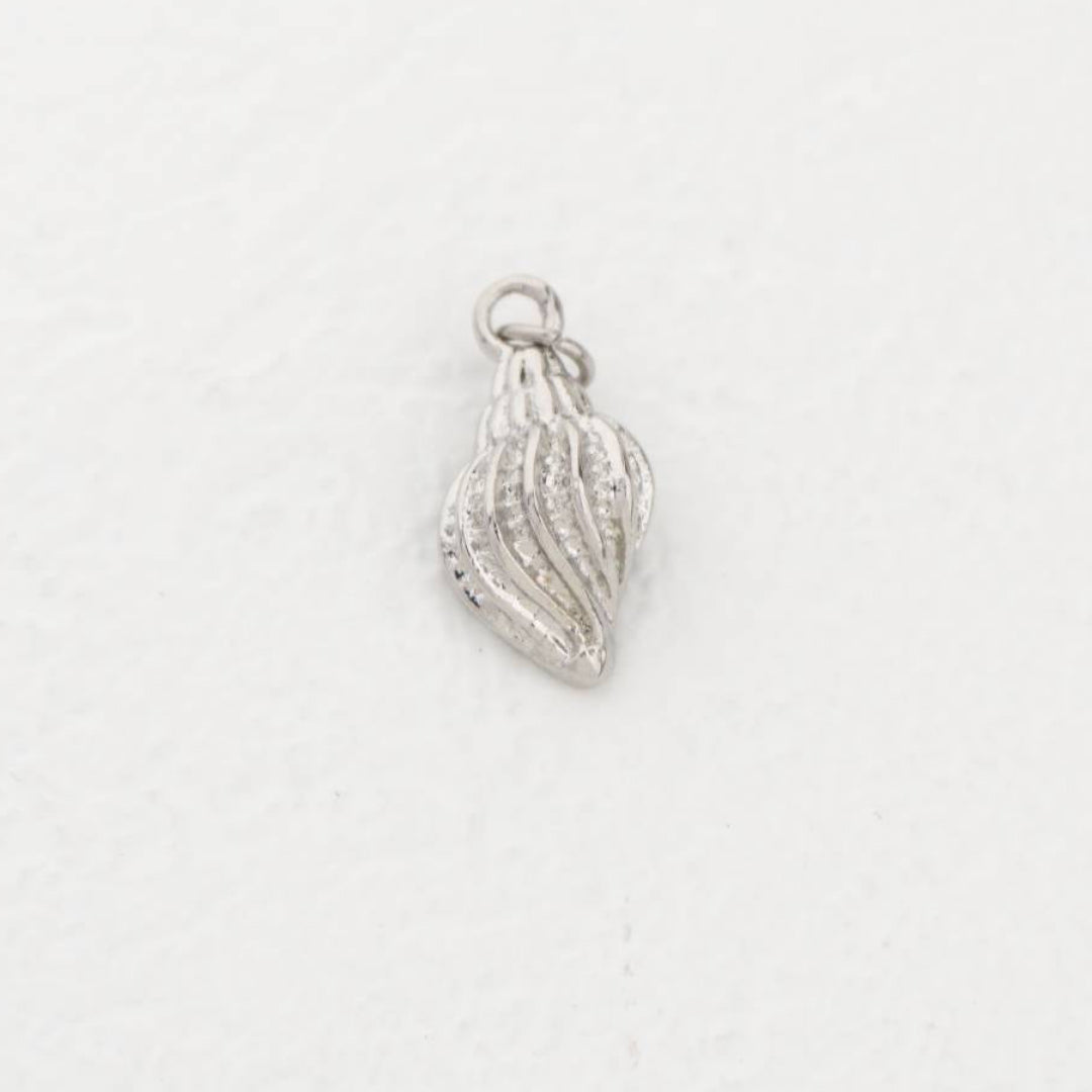 (1.8cm) Ocean Cone Shell Charm Stainless Steel PVD Gold Plated Liontin Kerang Laut Hypoallergenic