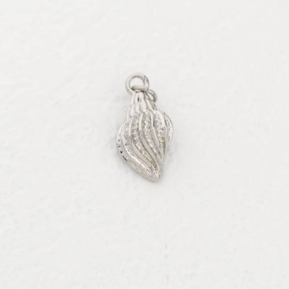 (1.8cm) Ocean Cone Shell Charm Stainless Steel PVD Gold Plated Liontin Kerang Laut Hypoallergenic