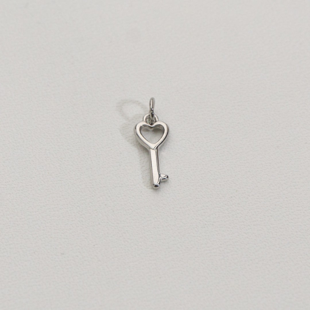 Mini Plain Key Charms Stainless Steel PVD Gold Plated Liontin Kunci Hypoallergenic