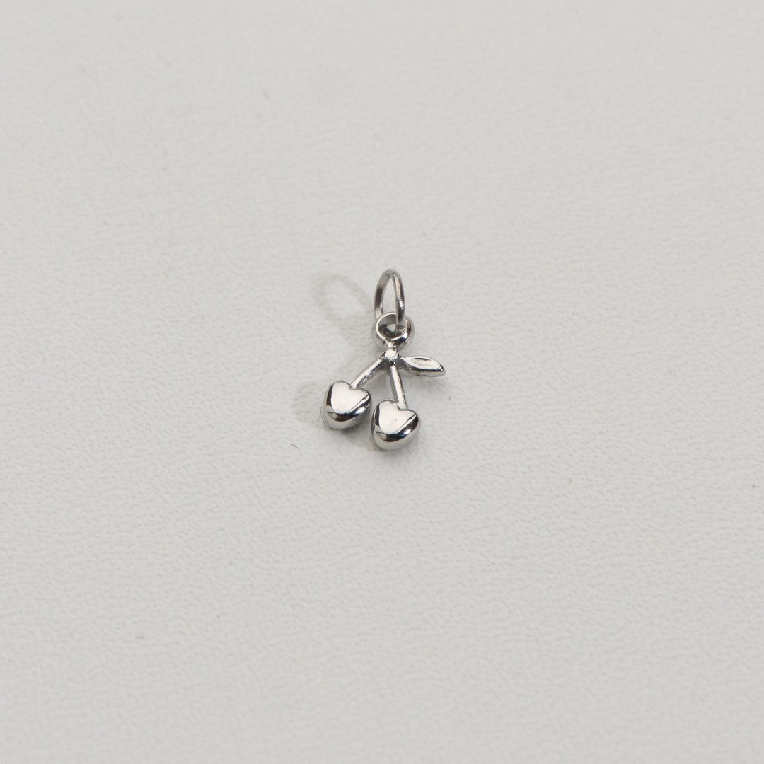 Plain Mini Cherry Charms Stainless Steel PVD Gold Plated Liontin Ceri Kecil Hypoallergenic