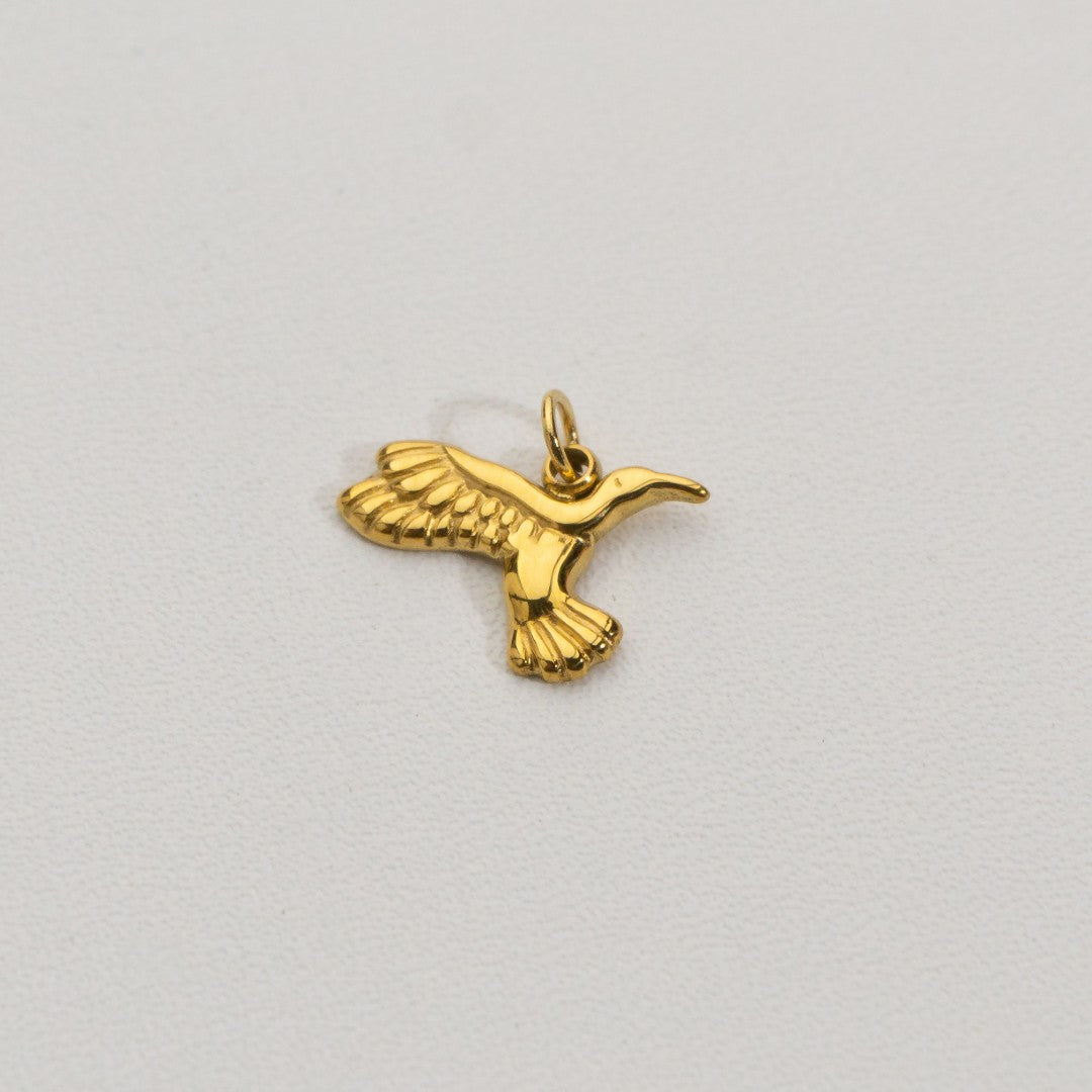 Flying Eagle Charms Stainless Steel PVD Gold Plated Liontin Burung Elang Terbang Hypoallergenic