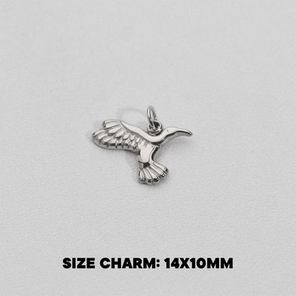 Flying Eagle Charms Stainless Steel PVD Gold Plated Liontin Burung Elang Terbang Hypoallergenic