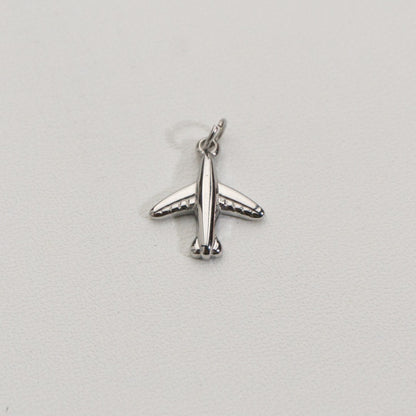 Mini Airplane Charms Stainless Steel PVD Gold Plated Liontin Pesawat Hypoallergenic