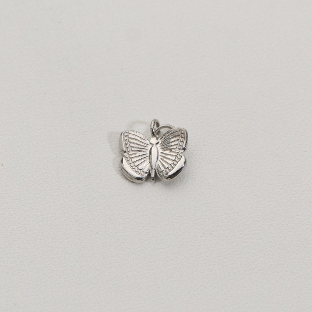 Mini Cute Butterfly Charms Stainless Steel PVD Gold Plated Liontin Kupu-Kupu Hypoallergenic