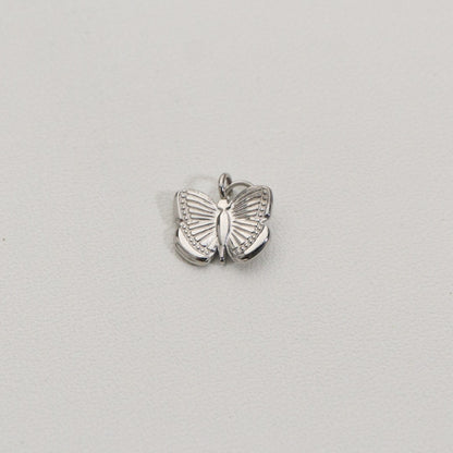 Mini Cute Butterfly Charms Stainless Steel PVD Gold Plated Liontin Kupu-Kupu Hypoallergenic