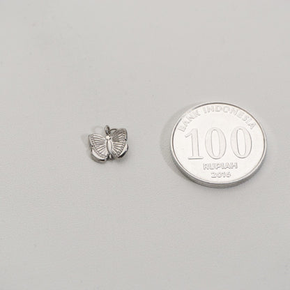 Mini Cute Butterfly Charms Stainless Steel PVD Gold Plated Liontin Kupu-Kupu Hypoallergenic