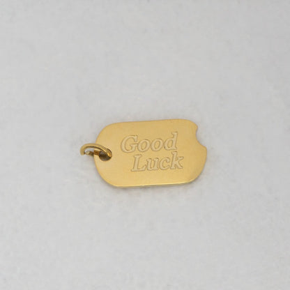 Minimalist Good Fortune Set Collection Charm Stainless Steel PVD Gold Plated Set Liontin Keberuntungan Hypoallergenic
