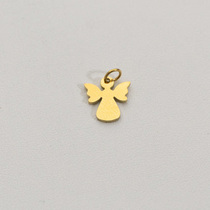 Tiny Plain Angel Charms Stainless Steel PVD Gold Plated Liontin Malaikat Polos Hypoallergenic