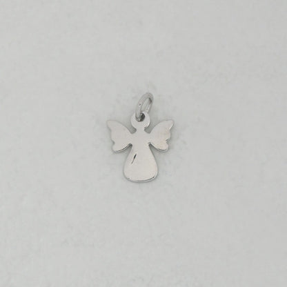 Silver Guardian Angel Religious Set Collection Charm Stainless Steel Set Liontin Malaikat Hypoallergenic