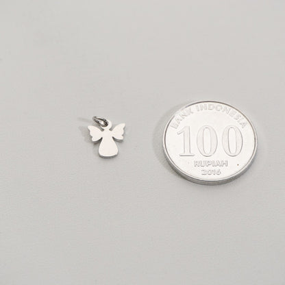Tiny Plain Angel Charms Stainless Steel PVD Gold Plated Liontin Malaikat Polos Hypoallergenic