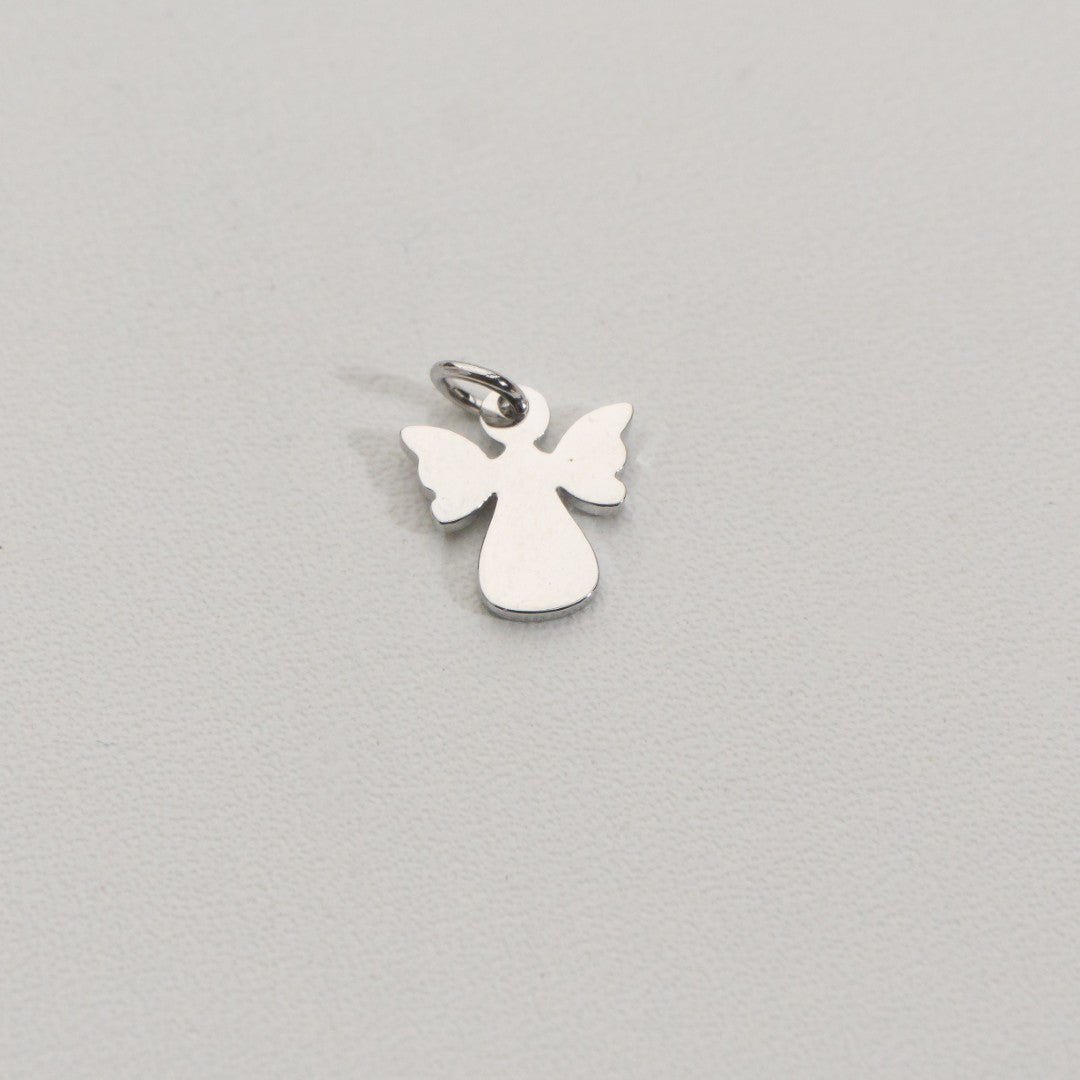 Tiny Plain Angel Charms Stainless Steel PVD Gold Plated Liontin Malaikat Polos Hypoallergenic