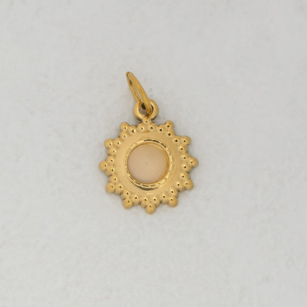 Sunshine & Bloom Set Collection Charm Stainless Steel PVD Gold Plated Set Liontin Bunga dan Matahari Hypoallergenic