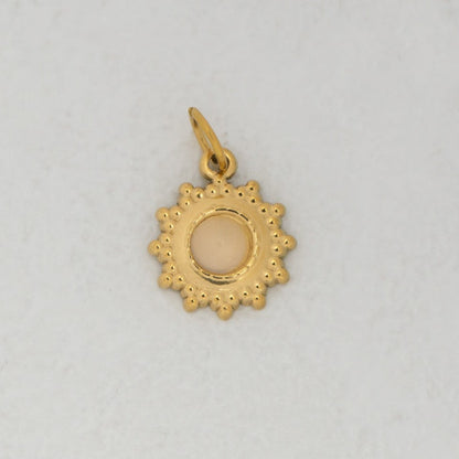Sunshine & Bloom Set Collection Charm Stainless Steel PVD Gold Plated Set Liontin Bunga dan Matahari Hypoallergenic