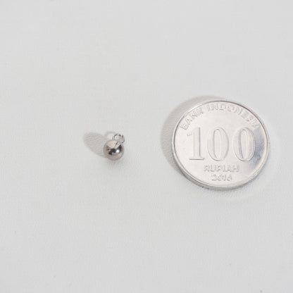 Plain Ball Charm Stainless Steel PVD Gold Plated Liontin Bola Polos Hypoallergenic