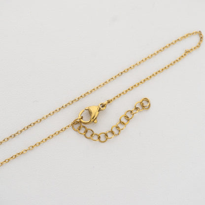(1.2mm) Dainty Rolo Chain Bracelet Stainless Steel PVD Gold Plated Rantai Gelang Hypoallergenic