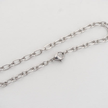 Silver Cable Chain Bracelet Stainless Steel PVD Gold Plated Rantai Gelang Silver Hypoallergenic