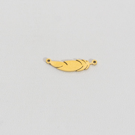 Feather Wings Belief Set Collection Charm Stainless Steel PVD Gold Plated Set Liontin Malaikat Hypoallergenic