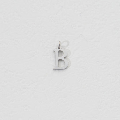 Plain Initial B Charm Stainless Steel PVD Gold Plated Liontin Inisial B Hypoallergenic