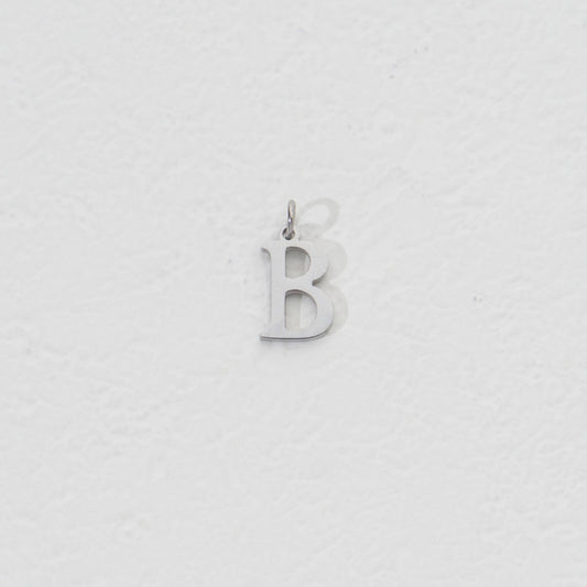 Plain Initial B Charm Stainless Steel PVD Gold Plated Liontin Inisial B Hypoallergenic