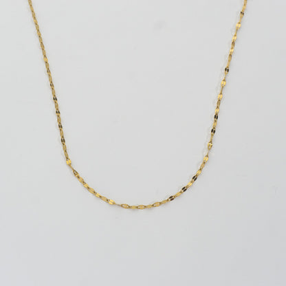 Coffee Bean Chain Necklace Stainless Steel PVD Gold Plated Rantai Kalung Pecah Kopi Hypoallergenic