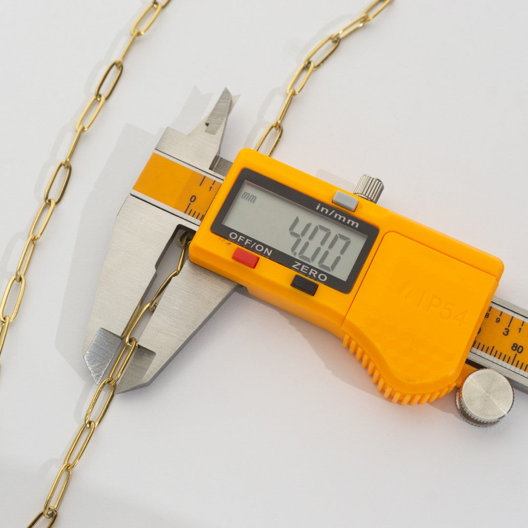 Minimalist Oval Paperclip Necklace Stainless Steel PVD Gold Plated Rantai Kalung Paperclip Oval Hypoallergenic