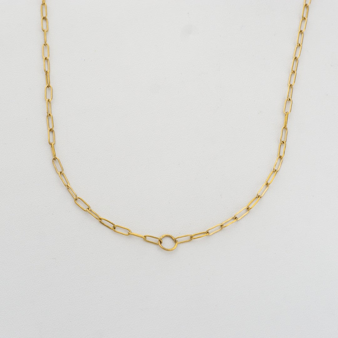 Paperclip Chain For DIY Necklace Stainless Steel PVD Gold Plated Rantai Kalung DIY Hypoallergenic