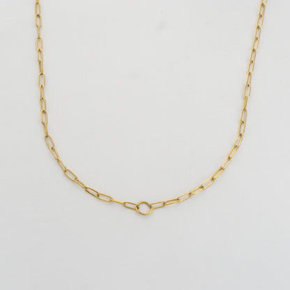 Paperclip Chain For DIY Necklace Stainless Steel PVD Gold Plated Rantai Kalung DIY Hypoallergenic