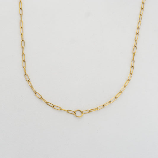 Paperclip Chain For DIY Necklace Stainless Steel PVD Gold Plated Rantai Kalung DIY Hypoallergenic