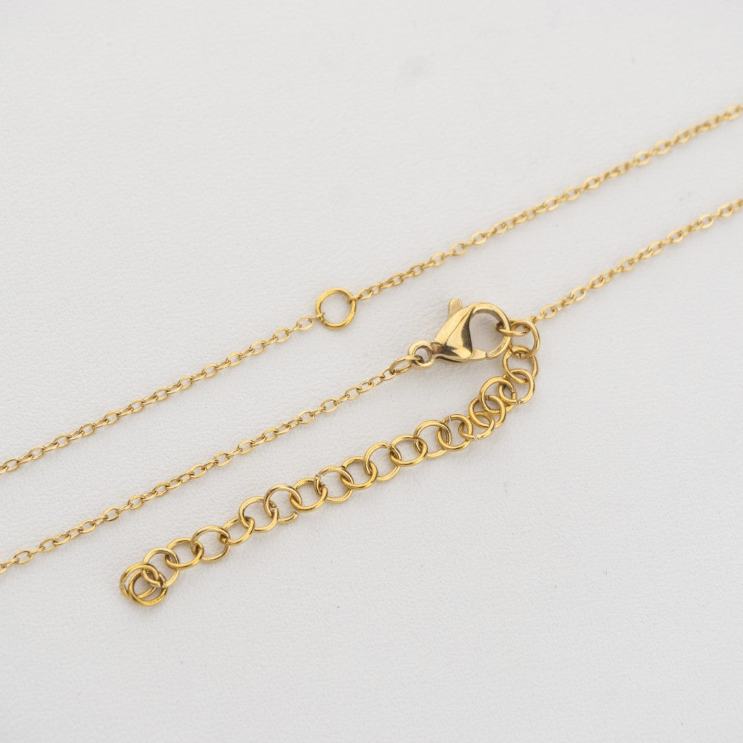 Rolo Chain For DIY Necklace Stainless Steel PVD Gold Plated Rantai Kalung DIY Hypoallergenic