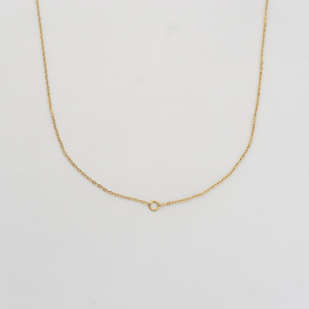 Rolo Chain For DIY Necklace Stainless Steel PVD Gold Plated Rantai Kalung DIY Hypoallergenic