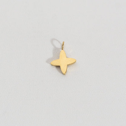 Plain Star Charm Stainless Steel PVD Gold Plated Liontin Bintang Polos Hypoallergenic