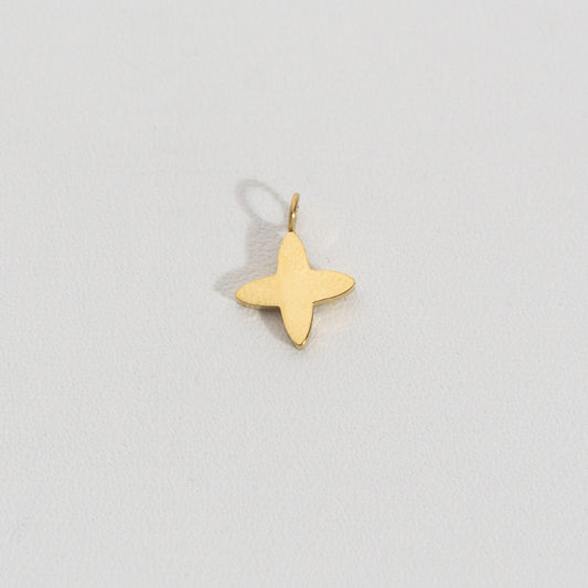 Plain Star Charm Stainless Steel PVD Gold Plated Liontin Bintang Polos Hypoallergenic