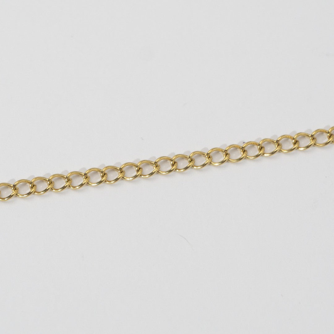 (4mm) Cable Unfinished Chain For Extender Rantai Stainless Steel Rantai Meteran Tipis Rantai Tambahan Kalung Gelang Hypoallergenic