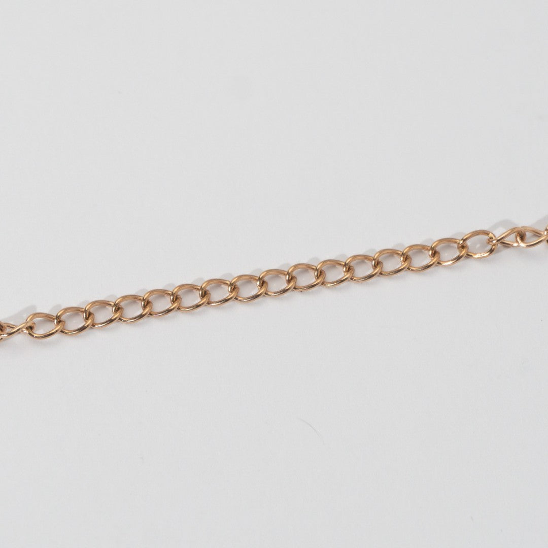 (4mm) Cable Unfinished Chain For Extender Rantai Stainless Steel Rantai Meteran Tipis Rantai Tambahan Kalung Gelang Hypoallergenic