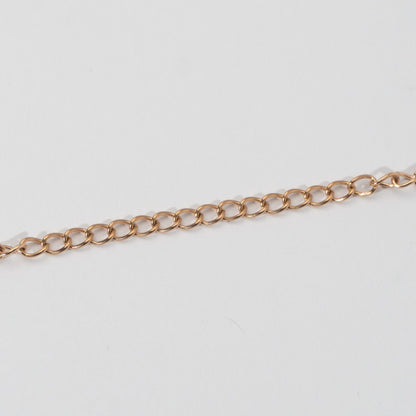 (4mm) Cable Unfinished Chain For Extender Rantai Stainless Steel Rantai Meteran Tipis Rantai Tambahan Kalung Gelang Hypoallergenic