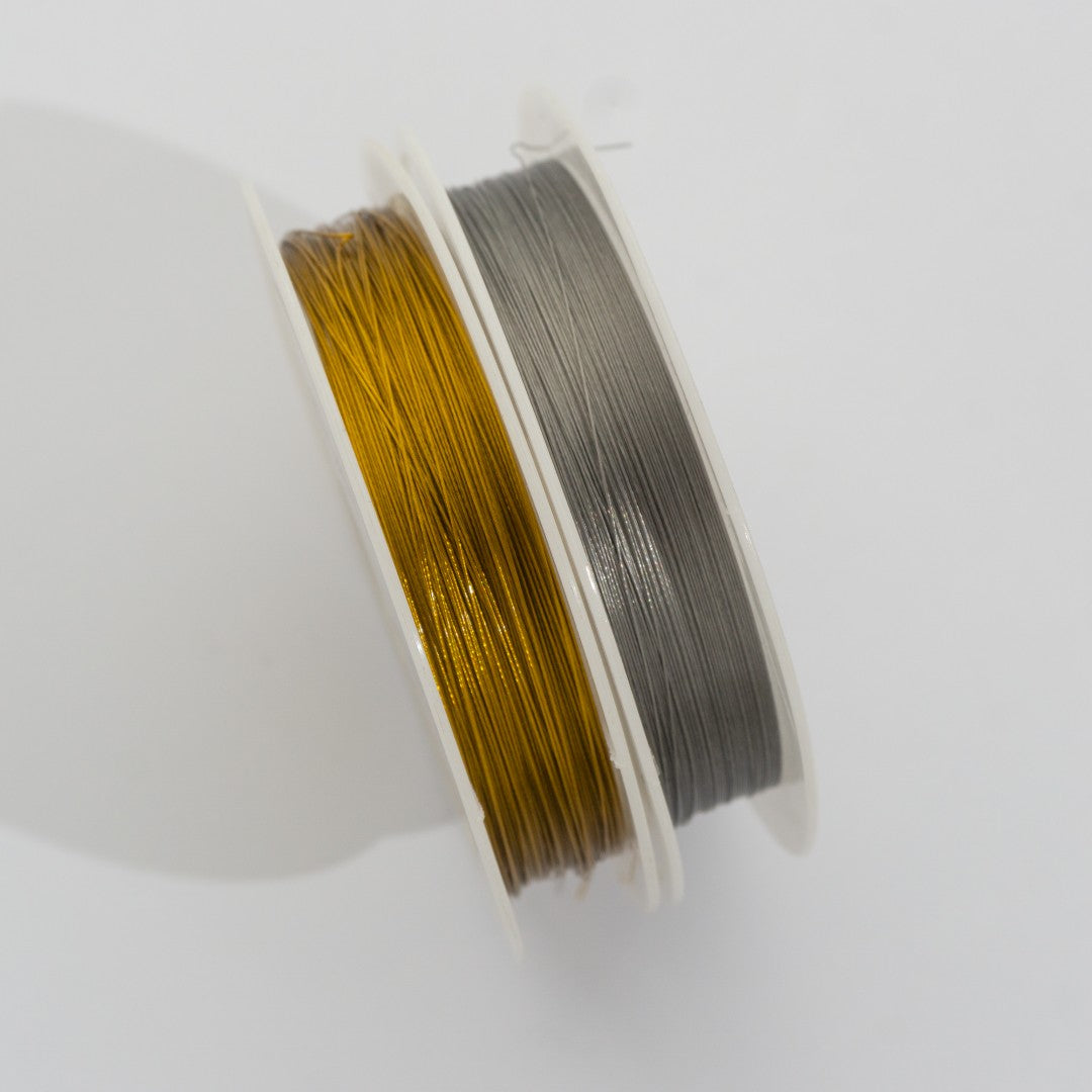 (25meter) Beading Wire DIY Craft Stainless Steel PVD Gold Plated Kawat Manik Anti Karat Hypoallergenic