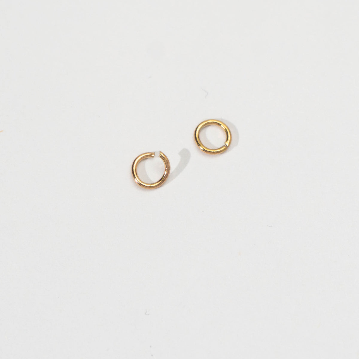 (20 pcs) 5mm Jump Ring O DIY Stainless Steel PVD Gold Plated Ring O bulat Hypoallergenic
