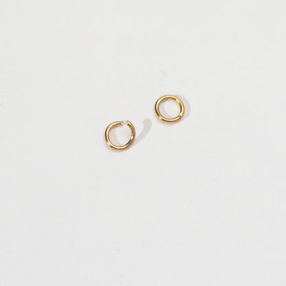 (20 pcs) 5mm Jump Ring O DIY Stainless Steel PVD Gold Plated Ring O bulat Hypoallergenic
