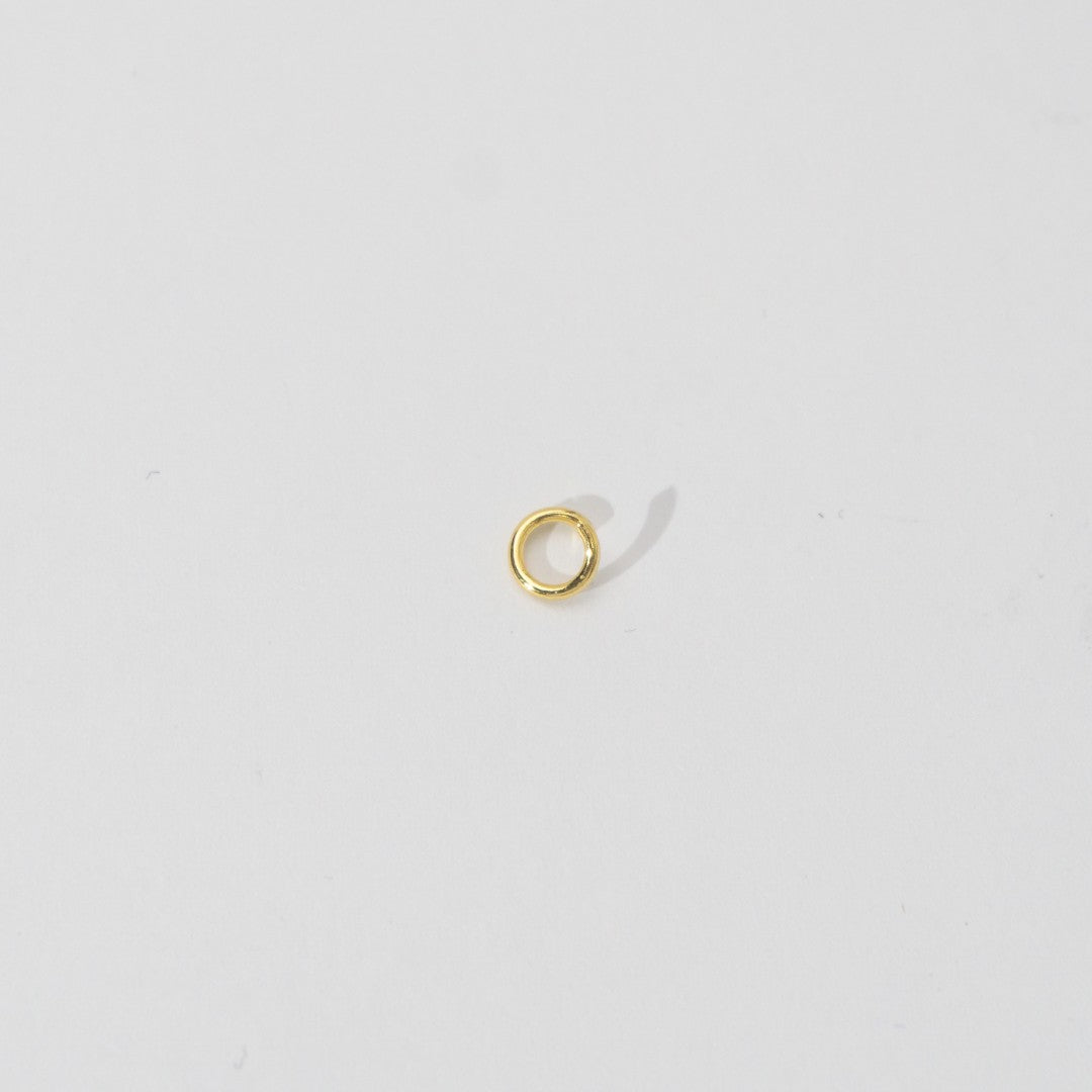 (20 pcs) 5mm Jump Ring O DIY Stainless Steel Gold Plating Ring O bulat Hypoallergenic