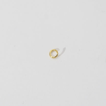 (20 pcs) 5mm Jump Ring O DIY Stainless Steel Gold Plating Ring O bulat Hypoallergenic