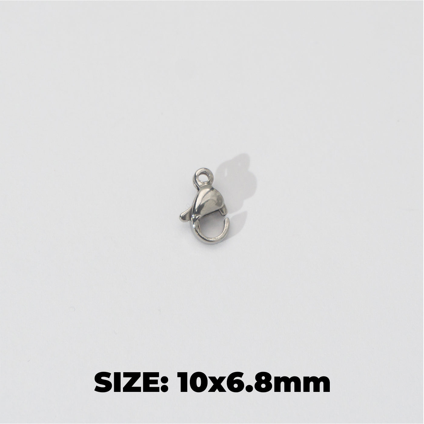 (5 pcs) 10mm Lobster Clasp DIY Stainless Steel Gold Plating Kokot Udang Pengait Kalung Gelang Hypoallergenic