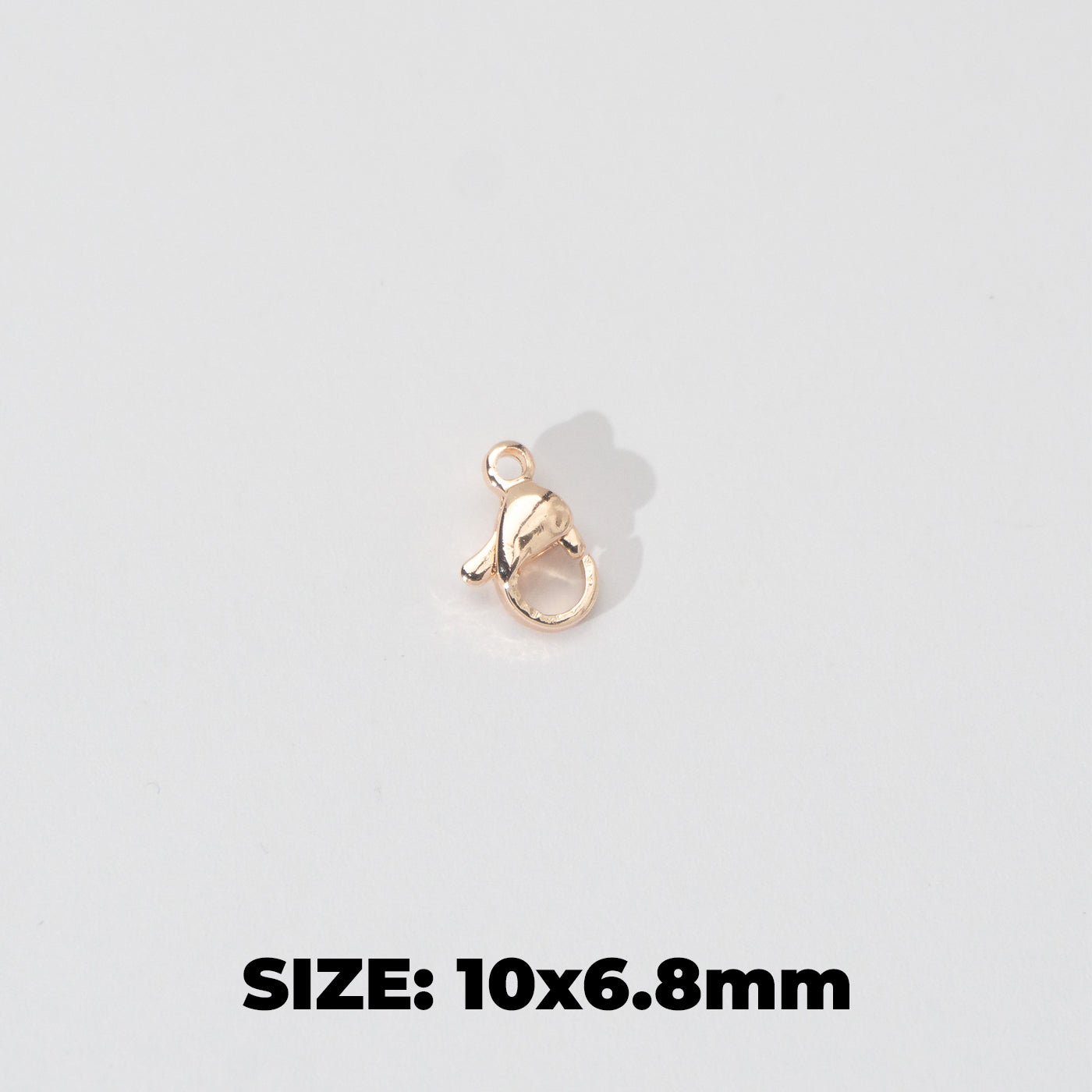 (5 pcs) 10mm Lobster Clasp DIY Stainless Steel Gold Plating Kokot Udang Pengait Kalung Gelang Hypoallergenic
