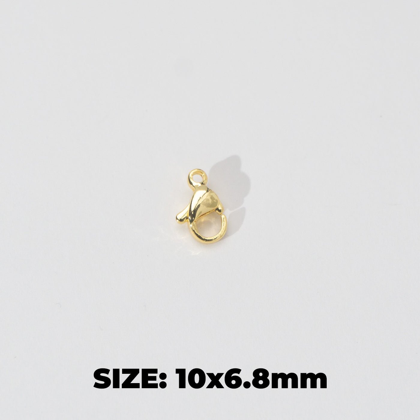 (5 pcs) 10mm Lobster Clasp DIY Stainless Steel Gold Plating Kokot Udang Pengait Kalung Gelang Hypoallergenic