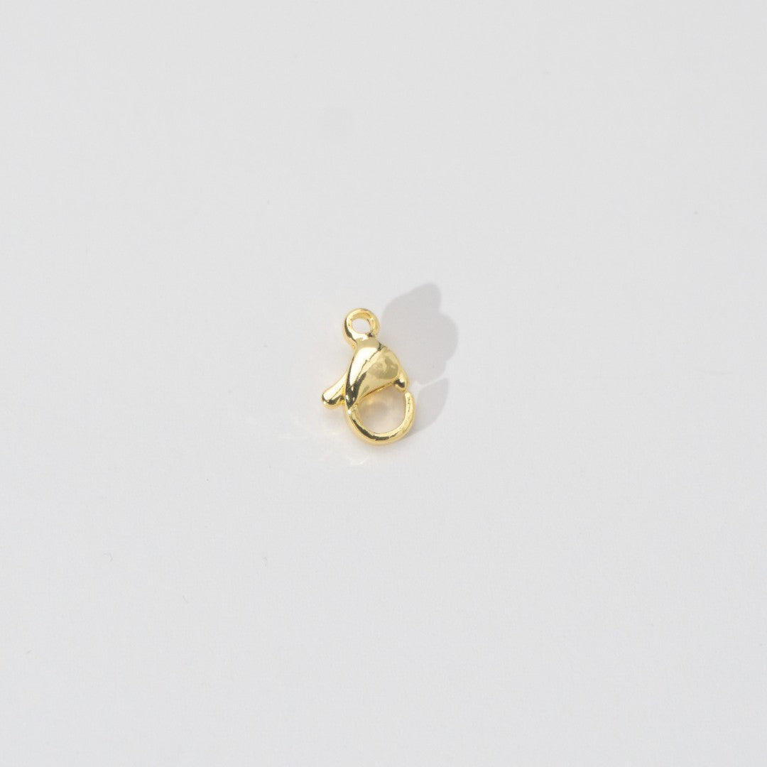 (5 pcs) 10mm Lobster Clasp DIY Stainless Steel Gold Plating Kokot Udang Pengait Kalung Gelang Hypoallergenic