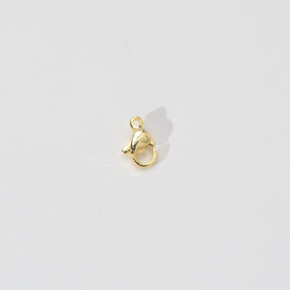 (5 pcs) 10mm Lobster Clasp DIY Stainless Steel Gold Plating Kokot Udang Pengait Kalung Gelang Hypoallergenic