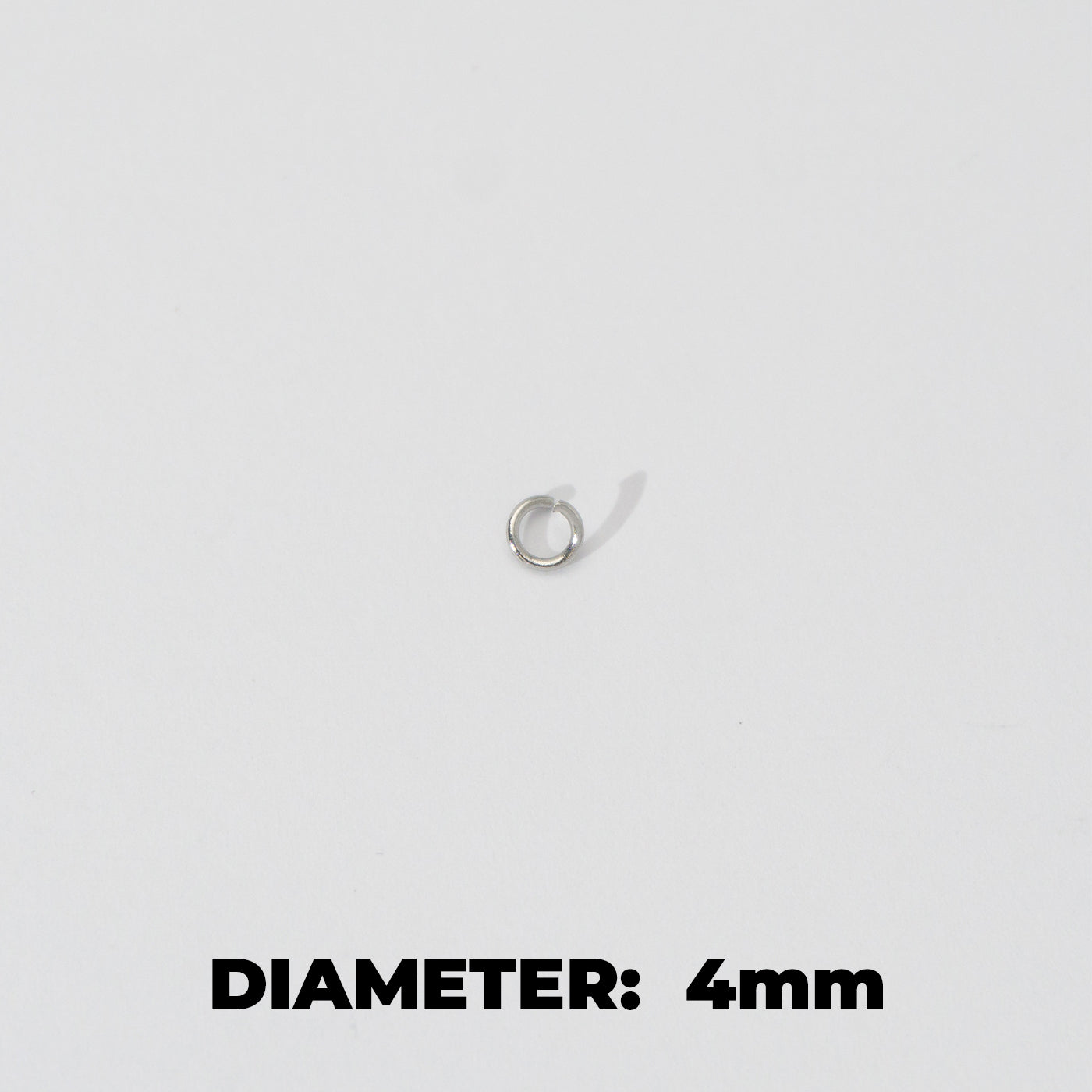 (20 pcs) 4mm Jump Ring O DIY Stainless Steel Gold Plating Ring O bulat Hypoallergenic