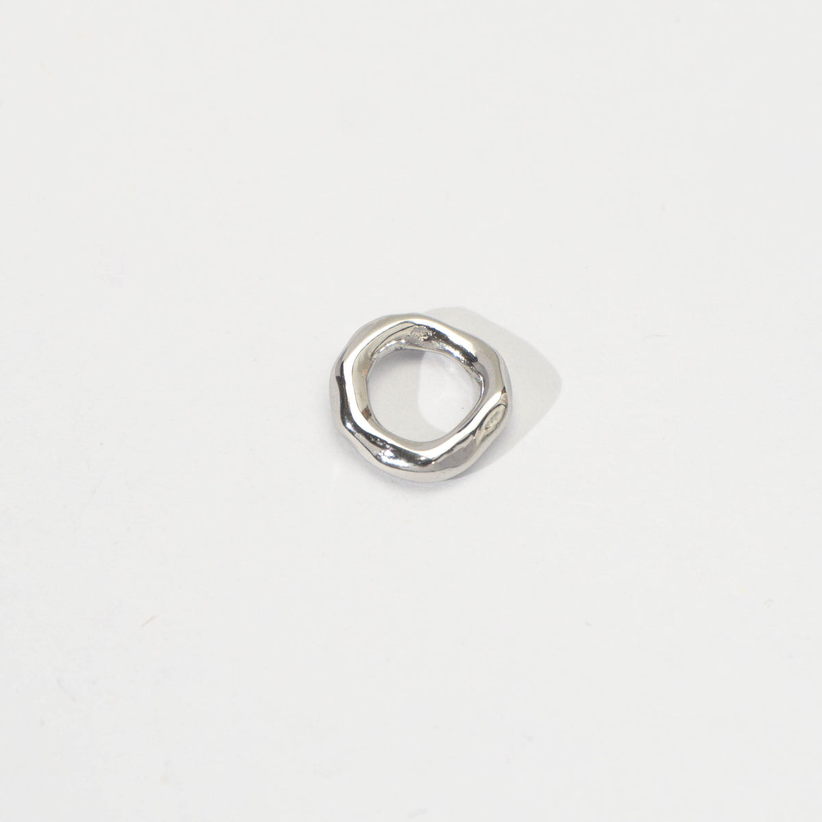 (11mm) Molten Wavy Round Bead Spacer Stainless Steel PVD Gold Plated Liontin Spacer Hypoallergenic