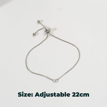 Snake Chain unfinished Adjustable Bracelet Daily Wear Stainless Steel PVD Gold Plated Rantai Gelang Serut Hypoallergenic