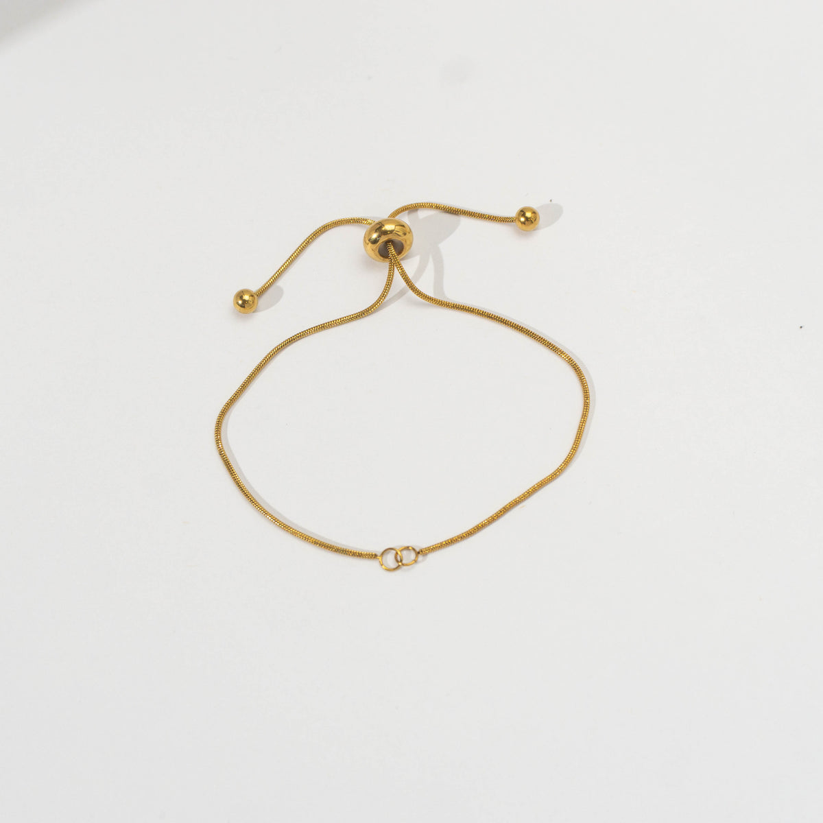 Snake Chain unfinished Adjustable Bracelet Daily Wear Stainless Steel PVD Gold Plated Rantai Gelang Serut Hypoallergenic