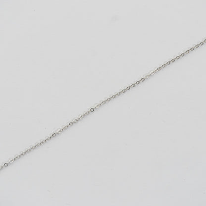 (1.2mm) Cable Unfinished Chain Rantai Stainless Steel Rantai Meteran Tipis Hypoallergenic